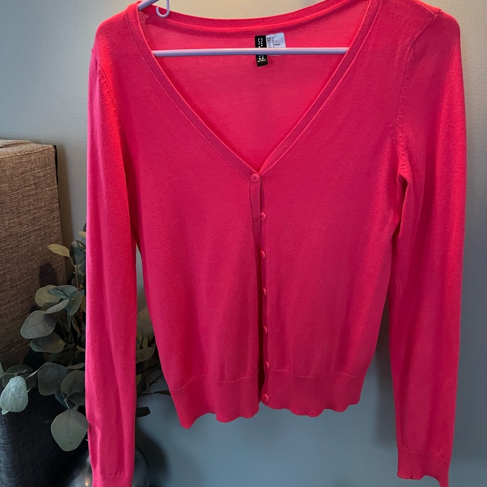 H&M Hot Pink Cardigan